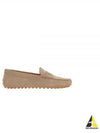 Gommino Suede Driving Shoes Beige - TOD'S - BALAAN 2