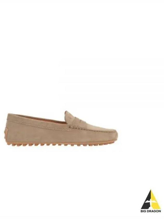 Gommino Suede Driving Shoes Beige - TOD'S - BALAAN 2