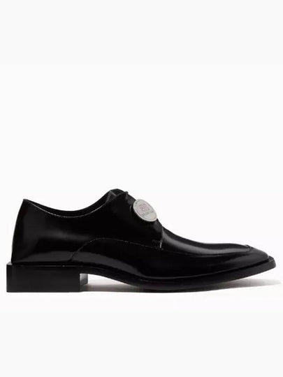 BB Coin Patent Derby Shoes Black - BALENCIAGA - BALAAN 2