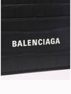 Crocodile Logo Card Wallet Black - BALENCIAGA - BALAAN 4