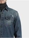 Fatal Logo Denim Shirt M GCSH50 - PANICALE - BALAAN 2