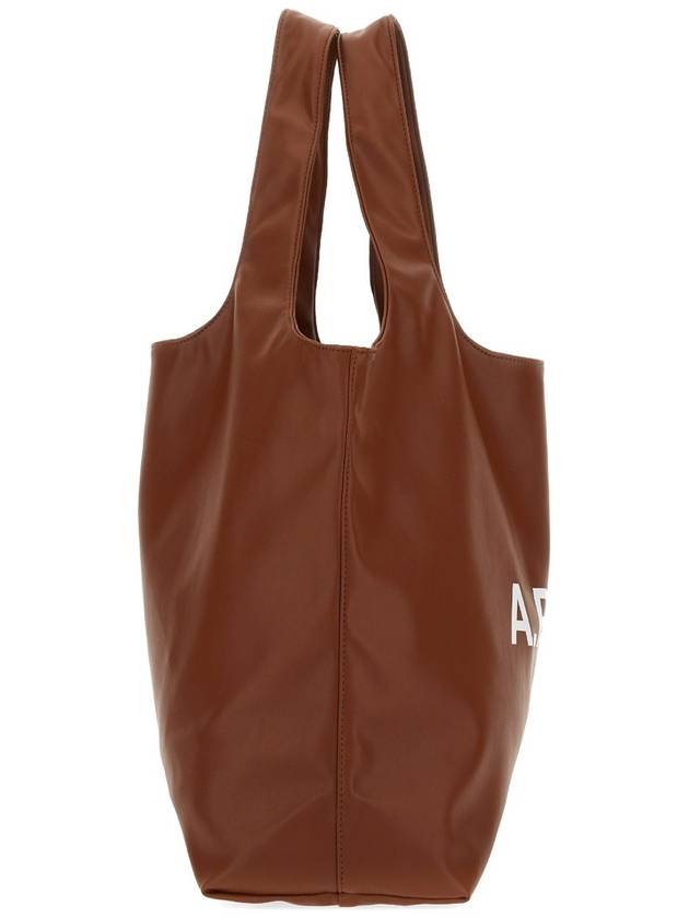 Ninon Logo Print Tote Bag Nut Brown - A.P.C. - BALAAN 4