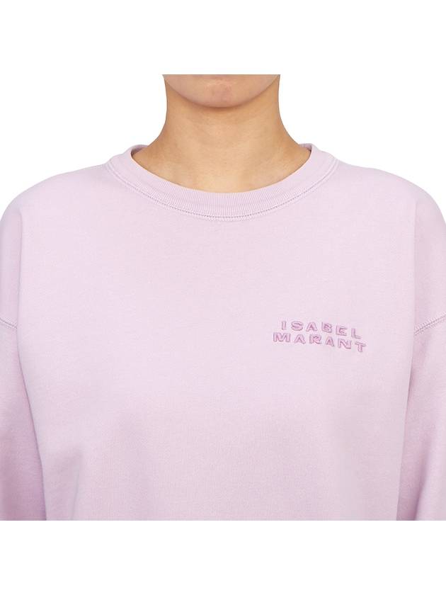 Shard Embroidered Logo Sweatshirt Lilac - ISABEL MARANT - BALAAN 8