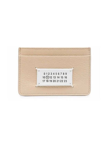 Number Logo Card Wallet Beige - MAISON MARGIELA - BALAAN 1