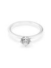 Clear Heart Solitaire Ring Silver - PANDORA - BALAAN 3