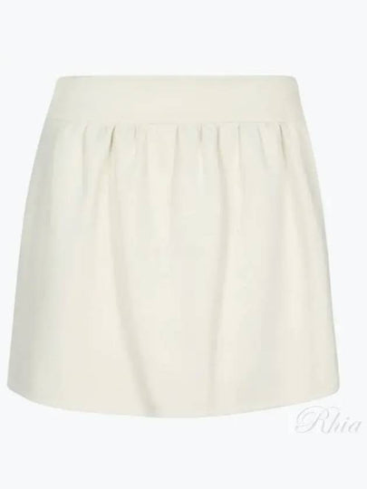 Scuba Short A-Line Skirt White - MAX MARA - BALAAN 2