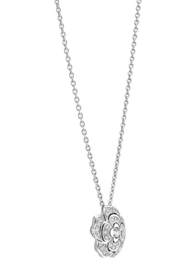 Fine Jewelry BOUTON DE CAMELIA Necklace 18K White Gold 35 Brilliant Cut Diamond J12071 - CHANEL - BALAAN 2