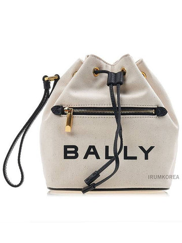 Women s logo printed mini bucket bag BAR I182O - BALLY - BALAAN 1