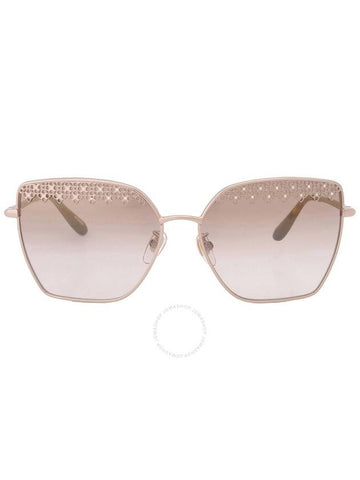 Chopard Brown Gradient Mirror Gold Butterfly Ladies Sunglasses SCHF76S 594G 59 - CHOPARD - BALAAN 1