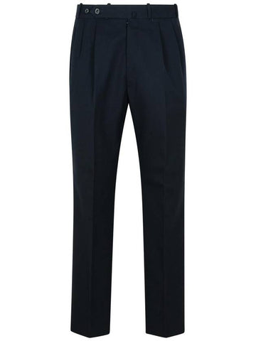 Maison Margiela Navy Virgin Wool Trousers - MAISON MARGIELA - BALAAN 1