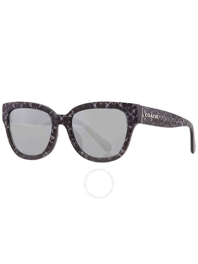 Coach Light Silver Flash Butterfly Ladies Sunglasses HC8379U 55201U 54 - COACH - BALAAN 3