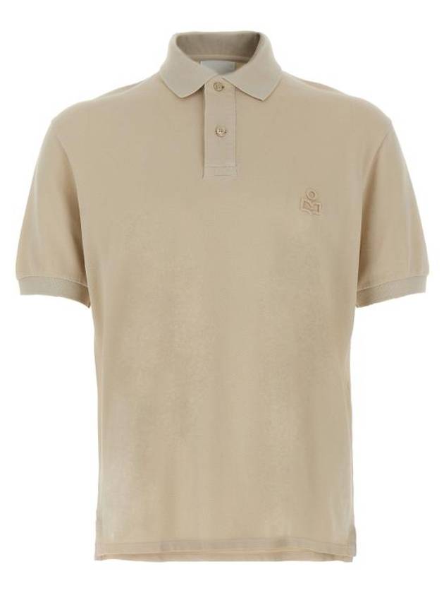 Logo Polo Shirt Beige - ISABEL MARANT - BALAAN 2