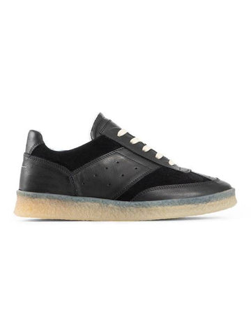 Leather Low Top Sneakers Black - MAISON MARGIELA - BALAAN 1