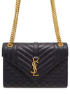 Women s 600185 Matelasse Envelope Gold Chain Shoulder Bag - SAINT LAURENT - BALAAN 1