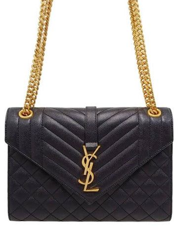 Women s 600185 Matelasse Envelope Gold Chain Shoulder Bag - SAINT LAURENT - BALAAN 1