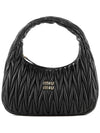 Wander Materasse Nappa Leather Hobo Bag Black - MIU MIU - BALAAN 2