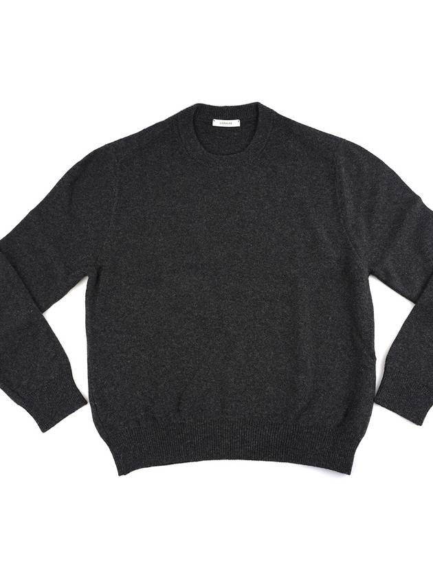 Crew Neck Knit Top Anthracite Melange - LEMAIRE - BALAAN 2