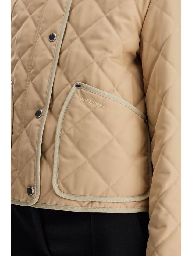 Quilted Classic Collar Jacket Beige - BURBERRY - BALAAN 5