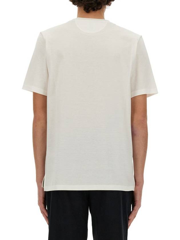 Signature Striped Pocket Short Sleeve T-Shirt White - PAUL SMITH - BALAAN 4