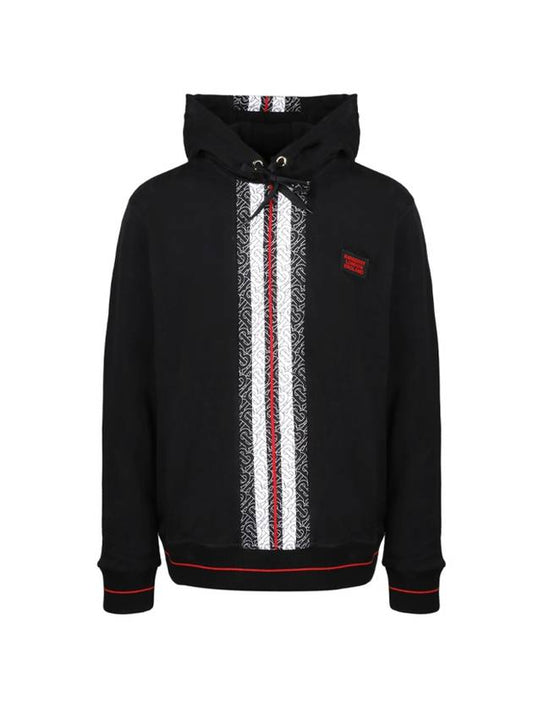 Monogram Stripe Hood Black - BURBERRY - BALAAN 1