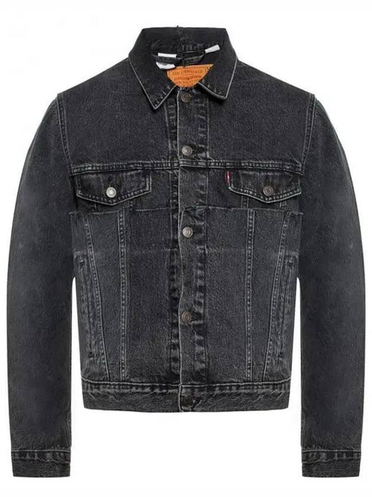 Men s Levi Fraid Denim Jacket Black MAH19JA210 999 - VETEMENTS - BALAAN 1