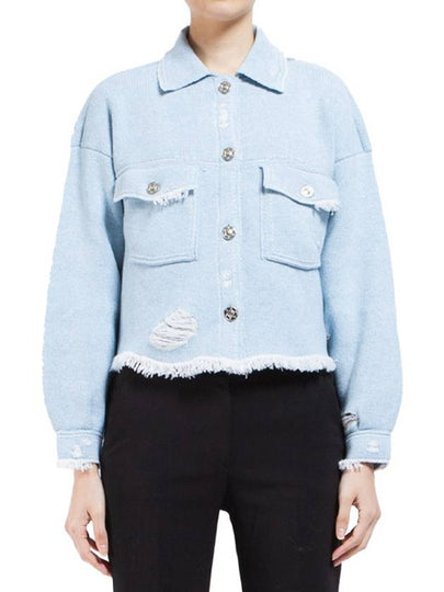 fringe denim effect jacket C85258 - BARRIE - BALAAN 2