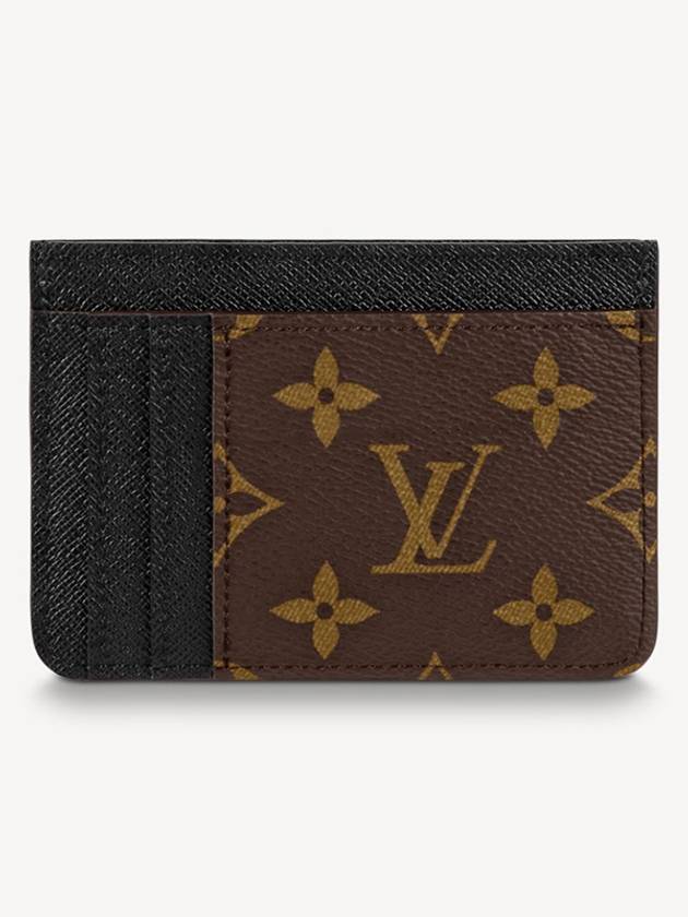 LV Big Logo Side-Up Monogram Grain Leather Card Wallet Brown - LOUIS VUITTON - BALAAN 4