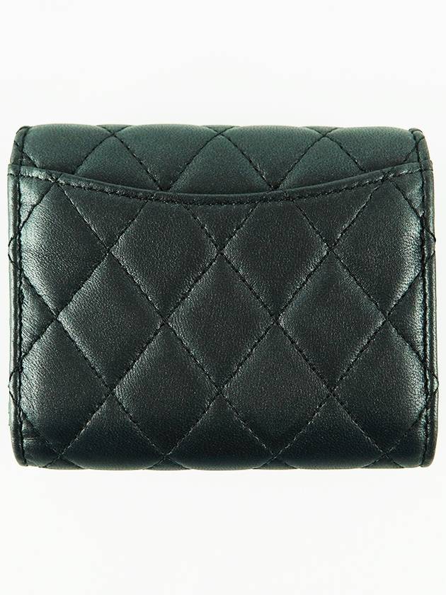 French origin classic small half wallet lambskin black seal snap AP0229 - CHANEL - BALAAN 3