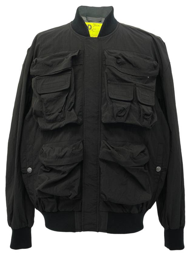 J-Stain Short Bomber Jacket Black - DIESEL - BALAAN 2