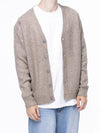 Men s M243OT01BE Dense Hachi Wool Blended Y neck Knit Cardigan Beige - CHANCE'S NOI - BALAAN 3