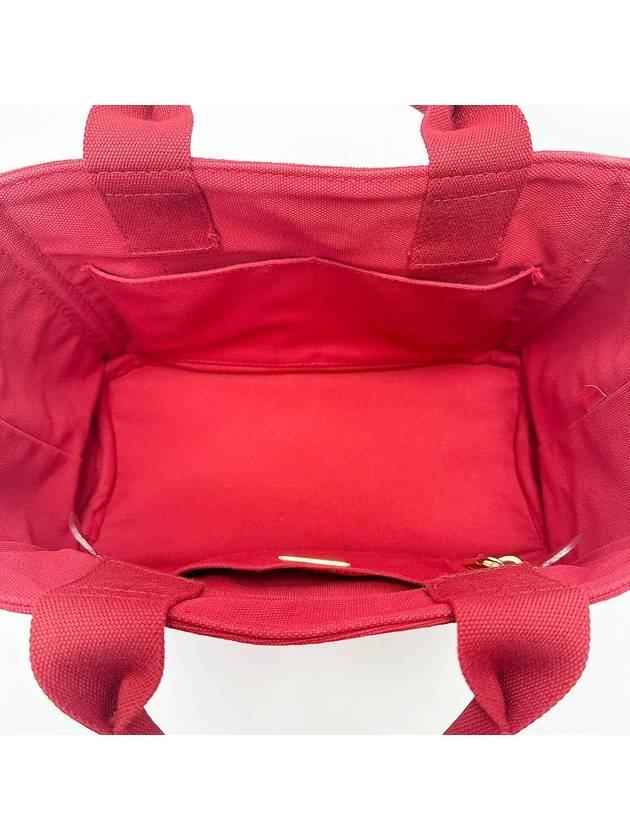 Red Canapa Canvas Tote Bag 4VPRB23148 - PRADA - BALAAN 9