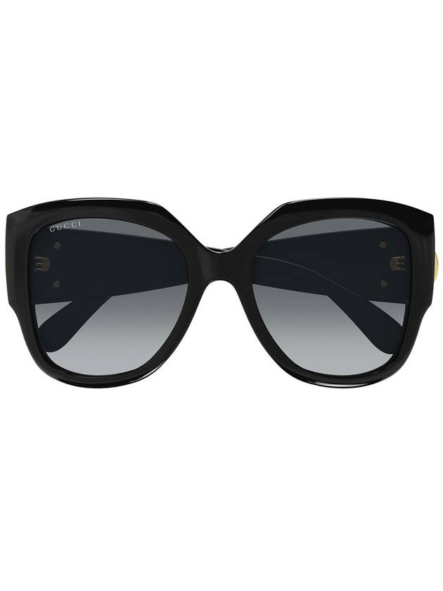 Logo Decorated Square Frame Sunglasses Black - GUCCI - BALAAN 2