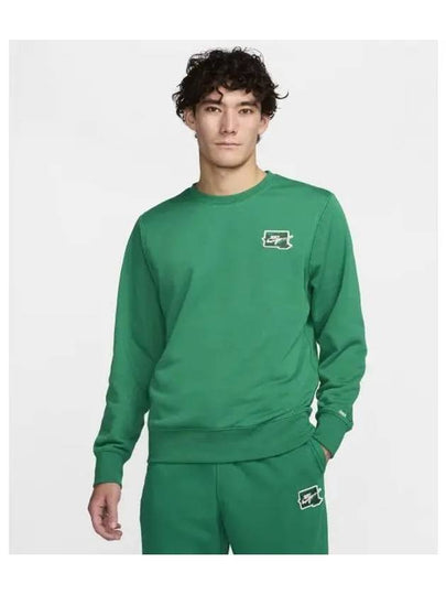 Club French Terry Crew Neck Sweatshirt M Malachite FZ0765 365 - NIKE - BALAAN 1