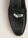 Oz Mule Goatskin & Palladium Noir - HERMES - BALAAN 6