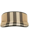 Vintage Check Cotton Visor Hat Archive Beige - BURBERRY - BALAAN 4