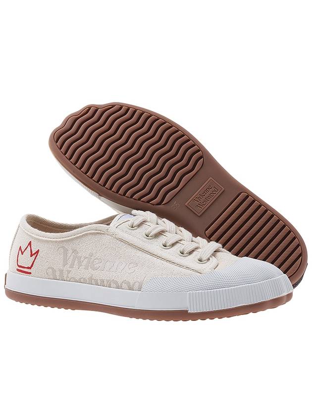 Animal Gym Canvas Low Top Sneakers Beige - VIVIENNE WESTWOOD - BALAAN 6