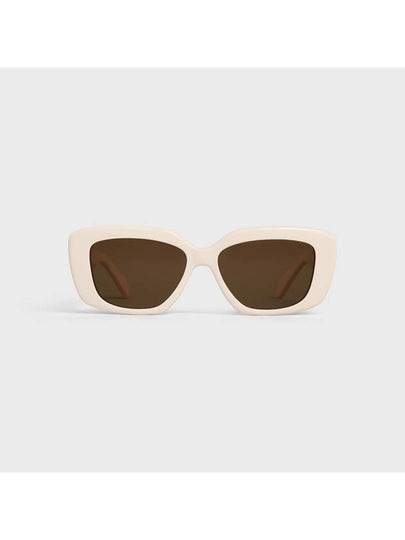 Eyewear Triomphe 04 Rectangle Sunglasses Ivory - CELINE - BALAAN 2