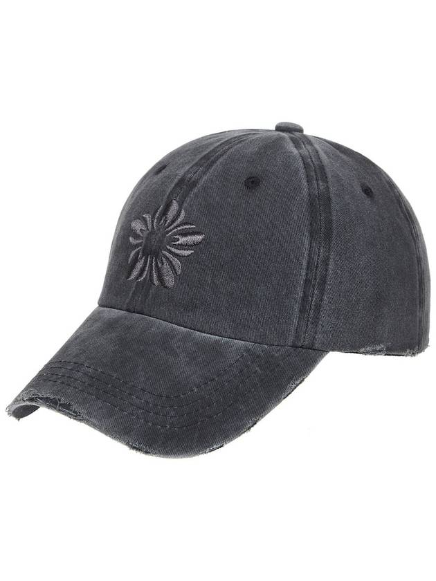 Mugung Embroidered Pigment Ball Cap Charcoal - ULKIN - BALAAN 3