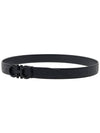 Men's Gancini Reversible Leather Belt Black - SALVATORE FERRAGAMO - BALAAN 6