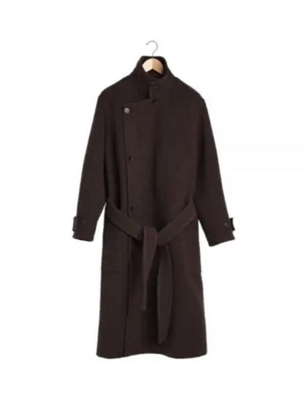 Wrapped Belted Single Coat Brown - LEMAIRE - BALAAN 2