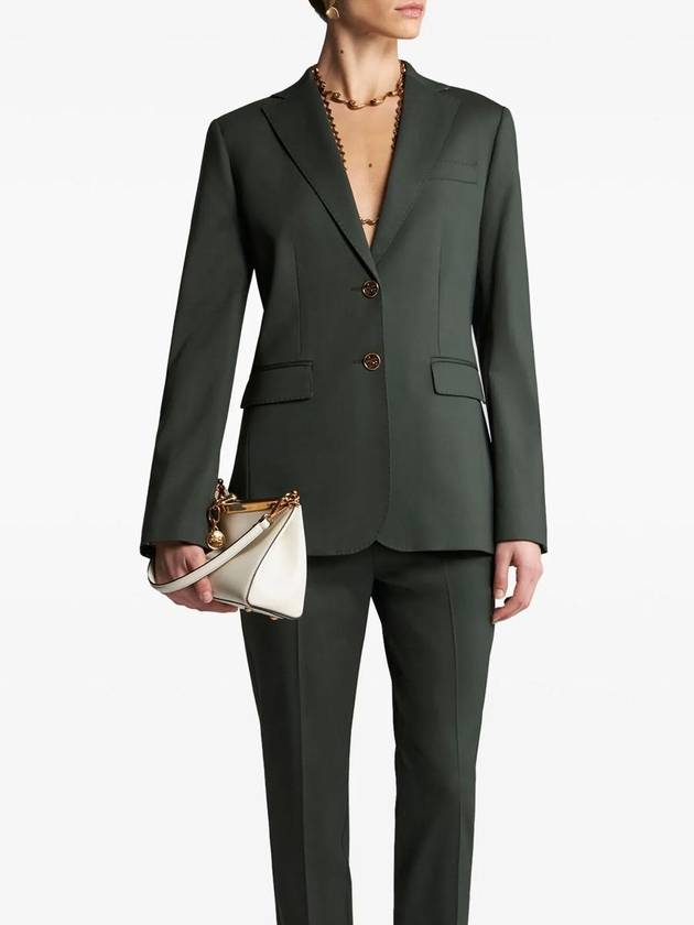 single breasted jacket green - ETRO - BALAAN 3