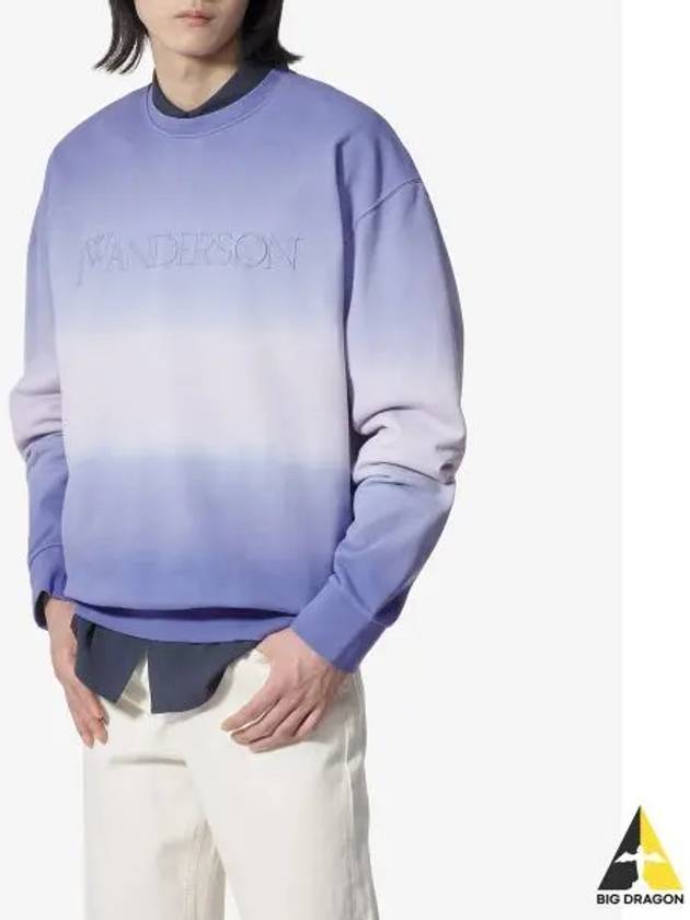 Embroidered Logo Gradient Sweatshirt Lavender - JW ANDERSON - BALAAN 2