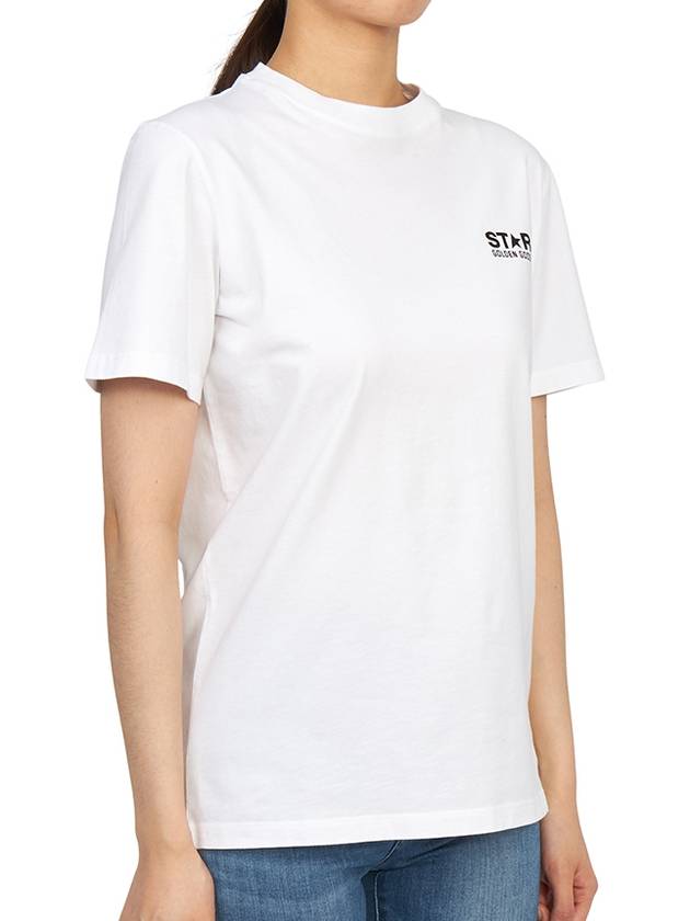 STAR Logo Short Sleeve T-Shirt White - GOLDEN GOOSE - BALAAN.