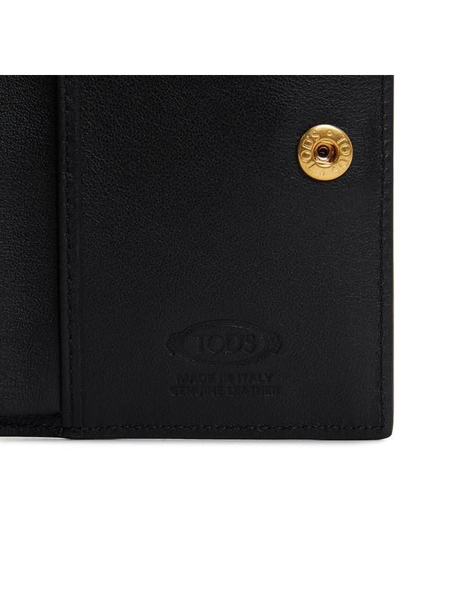 T Timeless Half Wallet Black - TOD'S - BALAAN 9