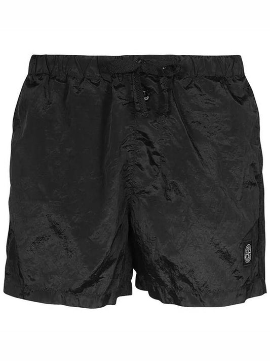 Wappen Patch Nylon Metal Swim Shorts Black - STONE ISLAND - BALAAN 2