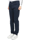 Men's Dialogue Slim Cotton Blend Pants Navy - HORN GARMENT - BALAAN 3