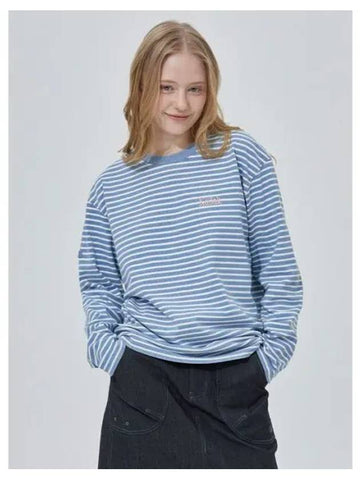 KODAK Apparel Color Eye Striped Long Sleeve T Shirt BLUE - KODO - BALAAN 1