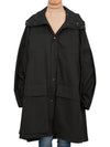 Women's Hooded Raincoat Black - LEMAIRE - BALAAN 4