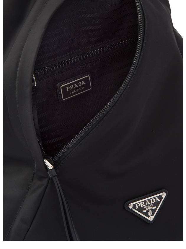 Re-Nylon Leather Backpack Black - PRADA - BALAAN 5