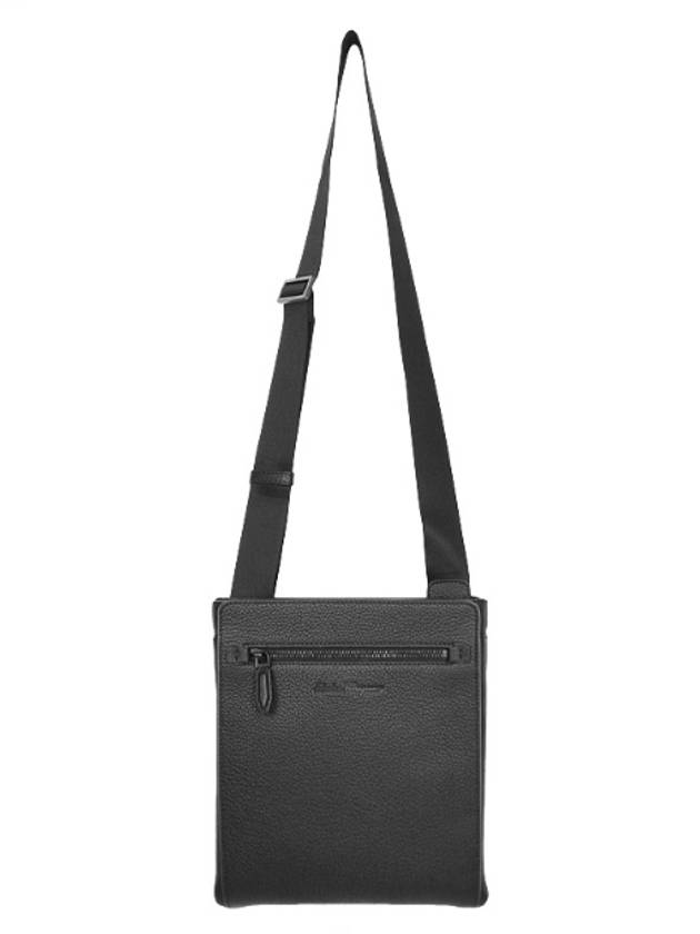 Firenze Leather Cross Bag Black - SALVATORE FERRAGAMO - BALAAN 4